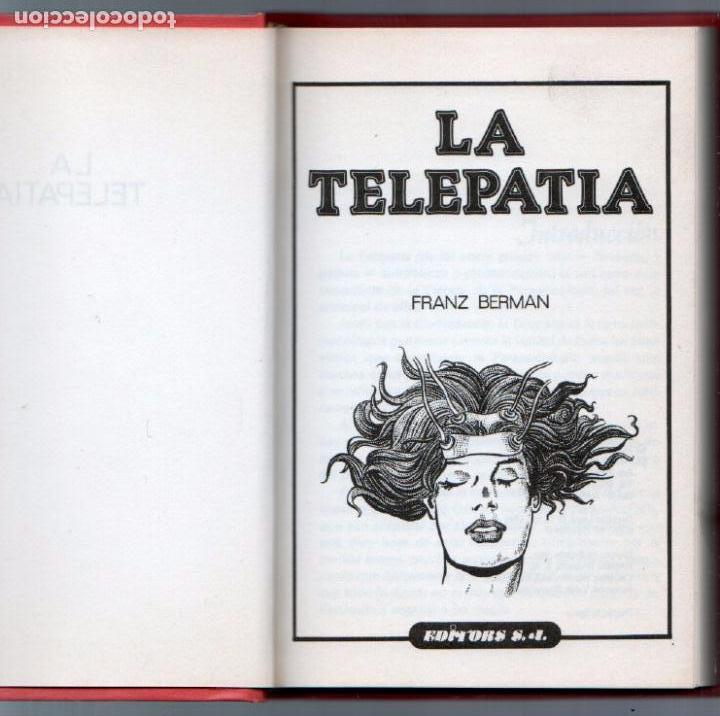 Libros de segunda mano: LA TELEPATIA - FRANZ BERMAN - 1986 - Foto 2