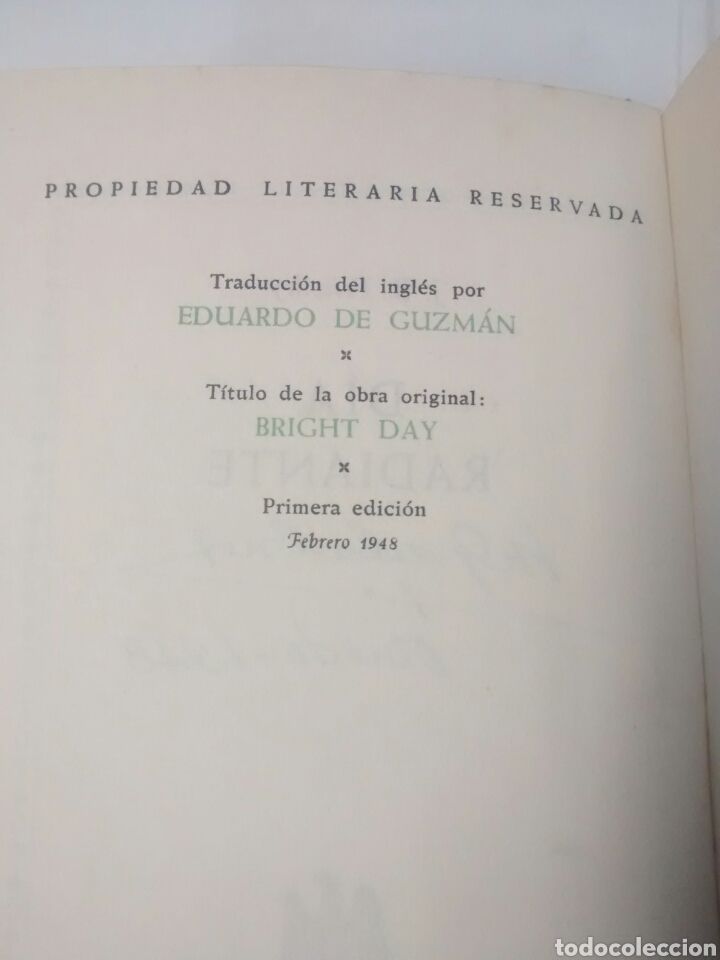 Libros de segunda mano: D&iacute;a radiante - J.B. Priestley - 1948 - Primera edici&oacute;n - Foto 4