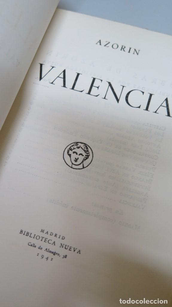 Libros de segunda mano: 1&ordf; EDICION. 1941.- VALENCIA. AZORIN. BUEN ESTADO - Foto 2
