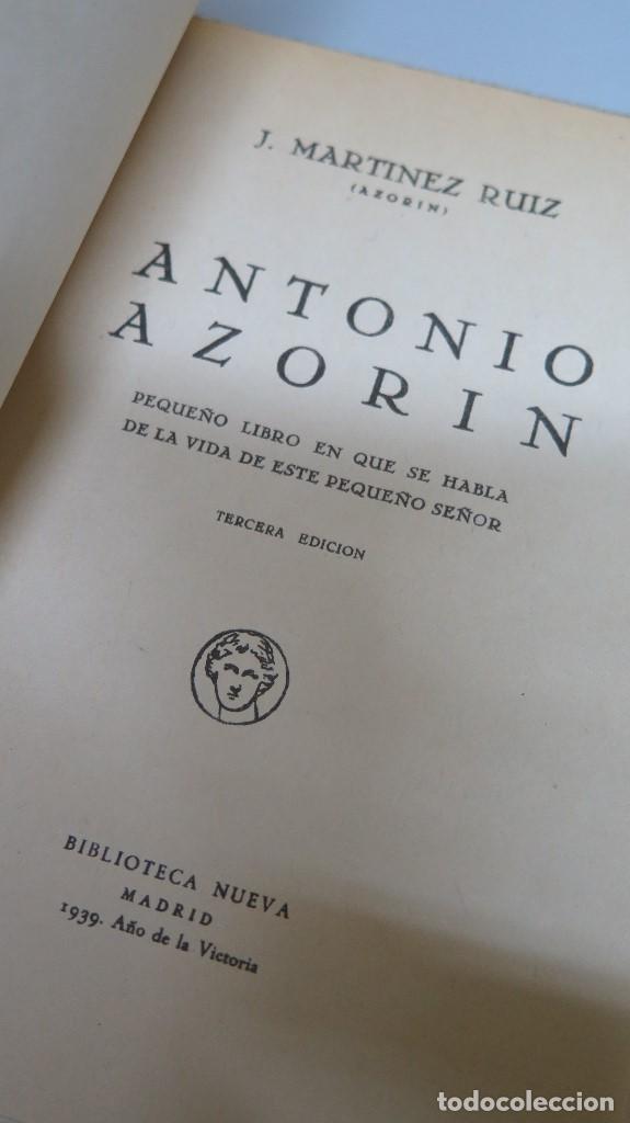 Libros de segunda mano: 1939.- ANTONIO AZORIN. AZORIN - Foto 2