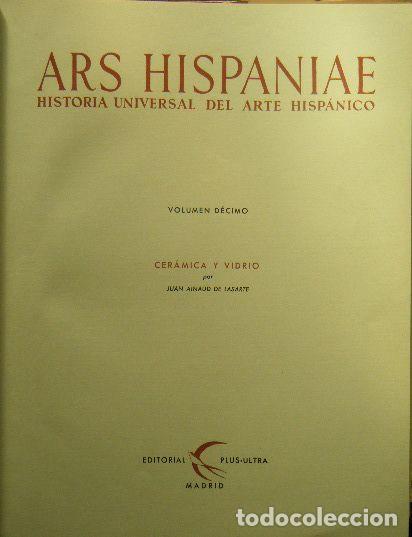 Libros de segunda mano: ARS HISPANIAE. cer&aacute;mica y vidrio (Tomo X) - Foto 3