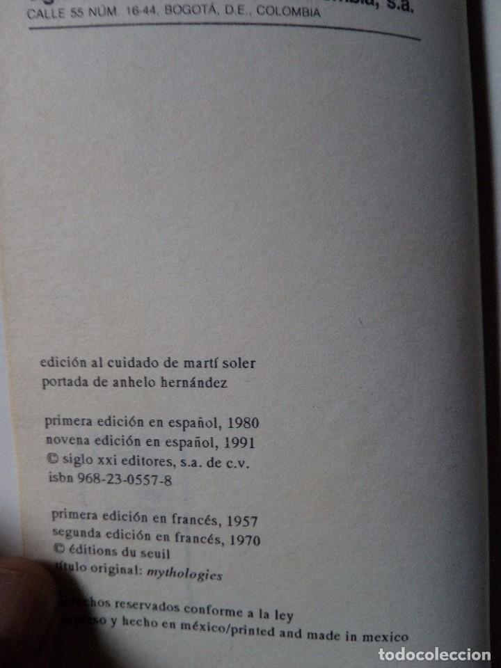 Libros de segunda mano: MITOLOG&Iacute;AS. ROLAND BARTHES. - Foto 3