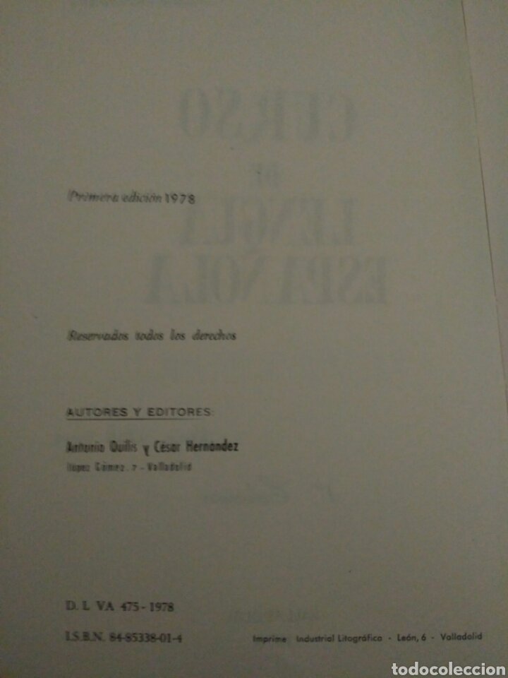 Libros de segunda mano: Curso de lengua espa&ntilde;ola - Foto 2