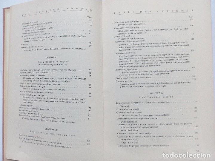 Libros de segunda mano: LES ELECTRO-POMPES CENTRIFUGES ET LEUR COMMANDE AUTOMATIQUE   MAURICE MUNIER- REN&Eacute; VIVOT - Foto 4