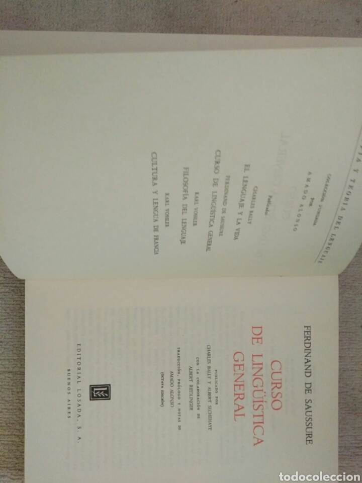 Libros de segunda mano: Curso de ling&uuml;&iacute;stica. Ferdinand de Saussure - Foto 2