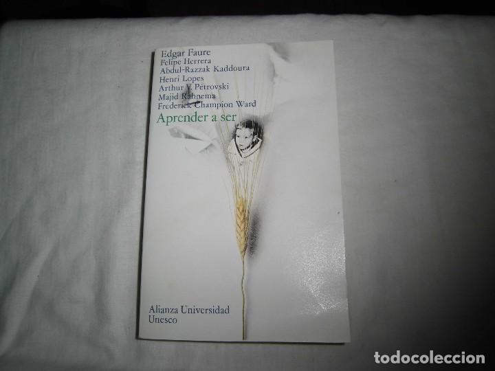 Livres d'occasion: APRENDER A SER.LA EDUCACION DEL FUTURO.VARIOS AUTORES.ALIANZA UNIVERSIDAD/UNESCO