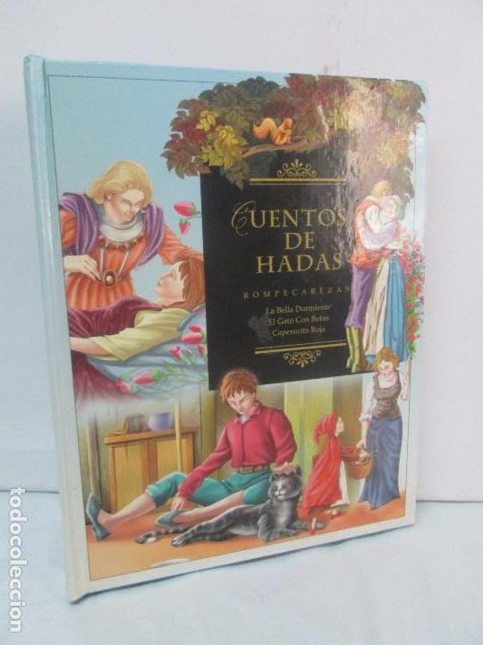 Libros de segunda mano: CUENTOS DE HADAS. ROMPECABEZAS. LA BELLA DURMIENTE, EL GATO CON BOTAS, CAPERUCITA ROJA. 2005. - Foto 1