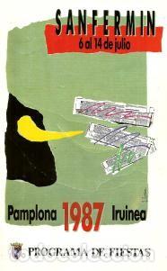 Libros de segunda mano: SAN FERM&Iacute;N. PAMPLONA 1987. PROGRAMA DE FIESTAS. An&oacute;nimo - Foto 1