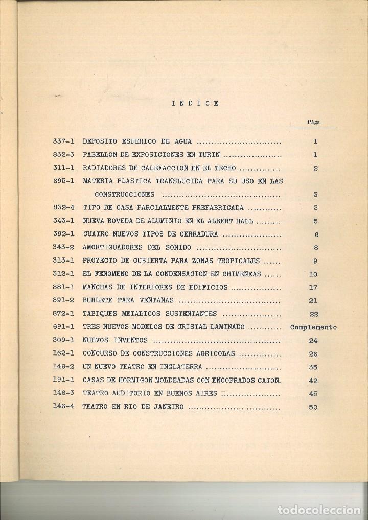 Libros de segunda mano: &Uacute;LTIMOS AVANCES T&Eacute;CNICOS EN EDIFICACI&Oacute;N. BOLET&Iacute;N DE CIRCULACI&Oacute;N LIMITADA N&ordm; 1 AL 6 - Foto 4