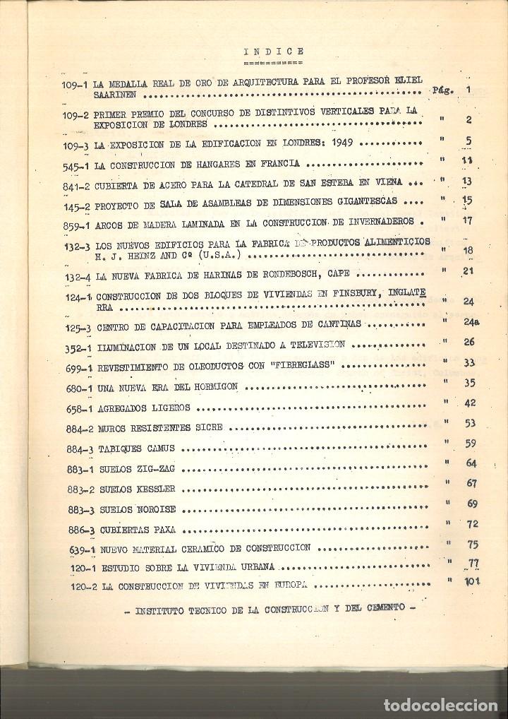 Libros de segunda mano: &Uacute;LTIMOS AVANCES T&Eacute;CNICOS EN EDIFICACI&Oacute;N. BOLET&Iacute;N DE CIRCULACI&Oacute;N LIMITADA N&ordm; 1 AL 6 - Foto 12