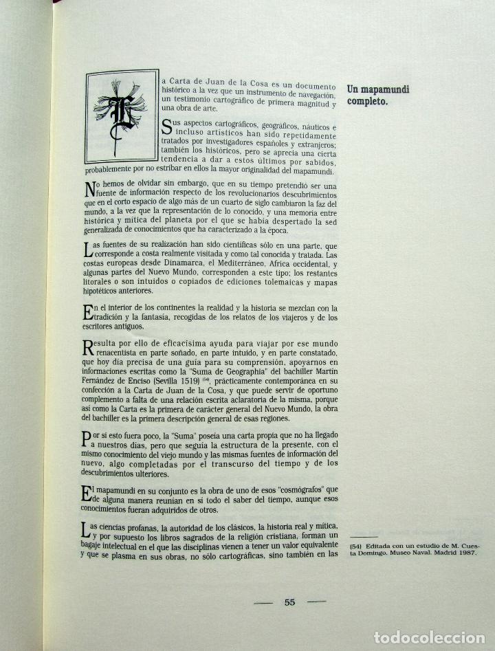 Libros de segunda mano: El Mapamundi denominado. Carta de Juan de la Cosa. - Foto 5