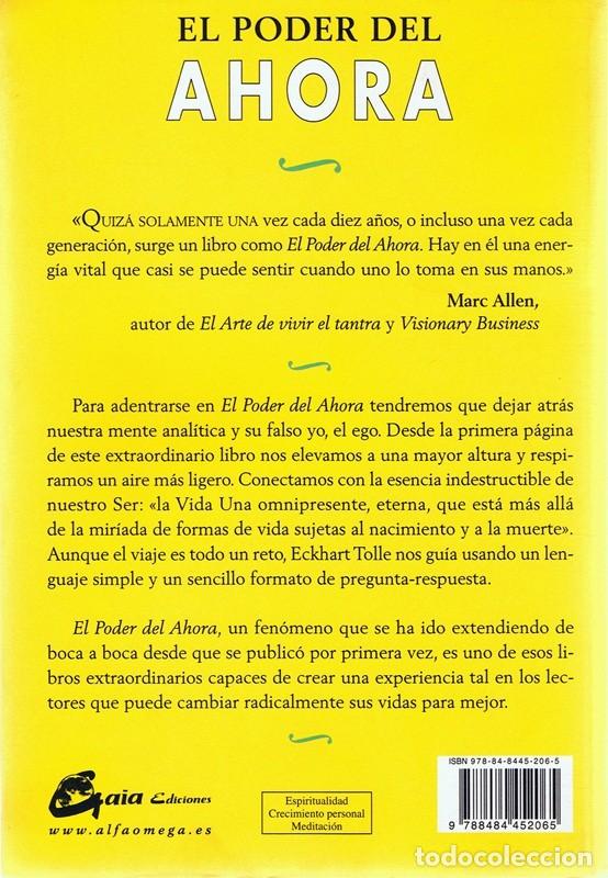 Libros de segunda mano: EL PODER DEL AHORA ECKHART TOLLE - Foto 2