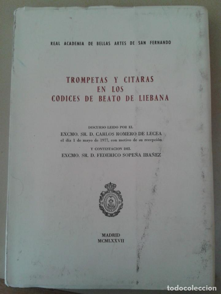 Libros de segunda mano: TROMPETAS Y C&Iacute;TARAS EN LOS CODICES DEL BEATO DE LIEBANA - Foto 1