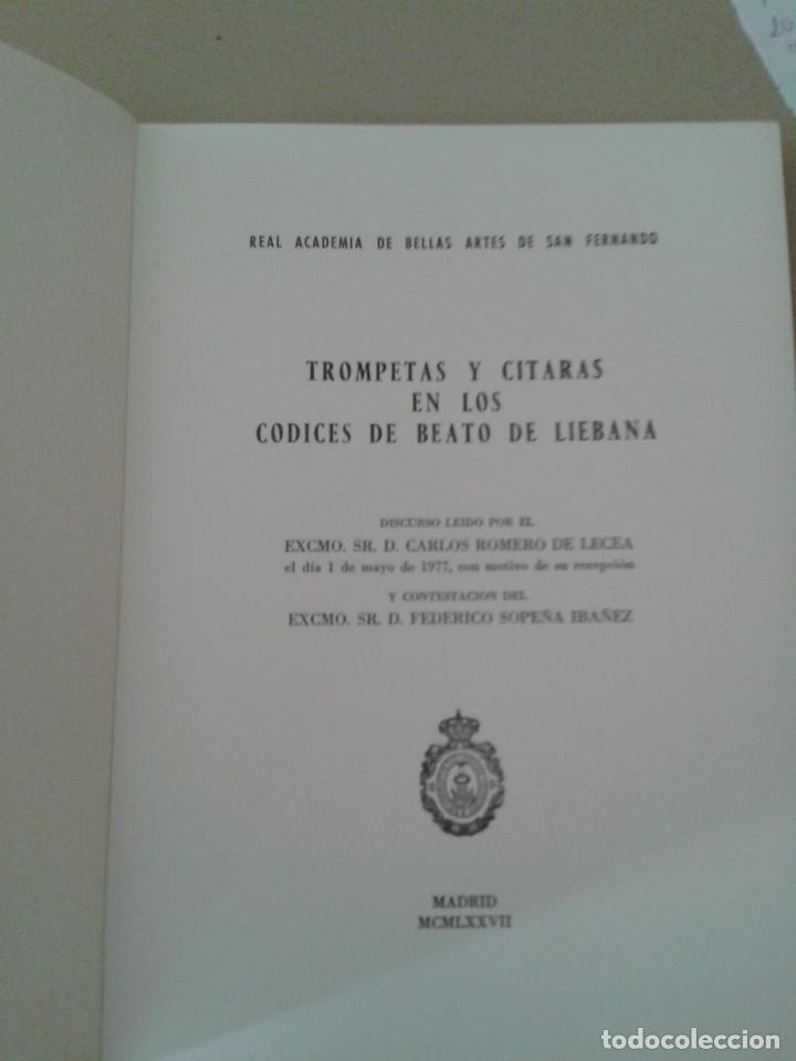 Libros de segunda mano: TROMPETAS Y C&Iacute;TARAS EN LOS CODICES DEL BEATO DE LIEBANA - Foto 2