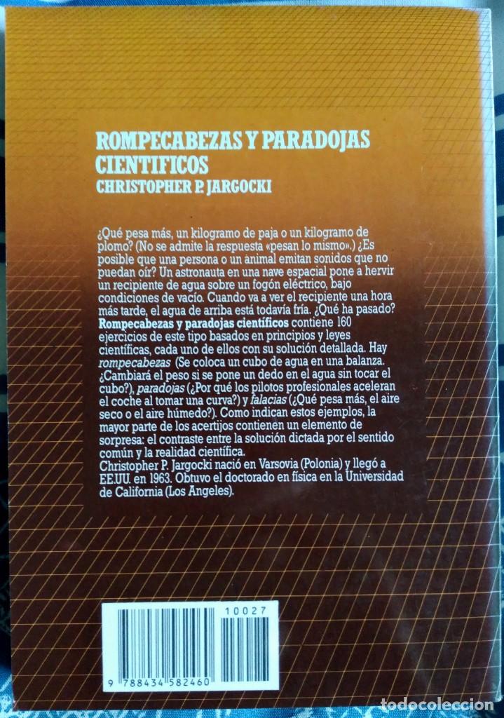 Libros de segunda mano: Christopher P. Jargocki . Rompecabezas y paradojas cient&iacute;ficos - Foto 2