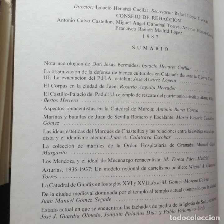 Libros de segunda mano: Cuadernos de Arte. XVIII. 1.987 - Foto 2