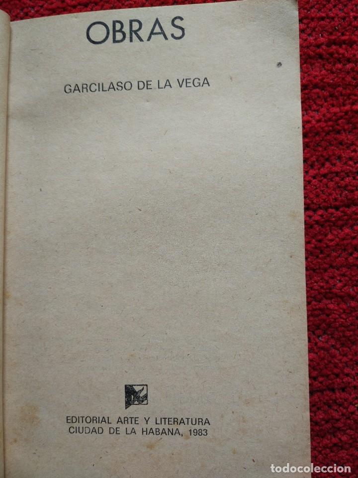 Libros de segunda mano: GARCILASO DE LA VEGA ,OBRAS ,HAVANA 1983 - Foto 2