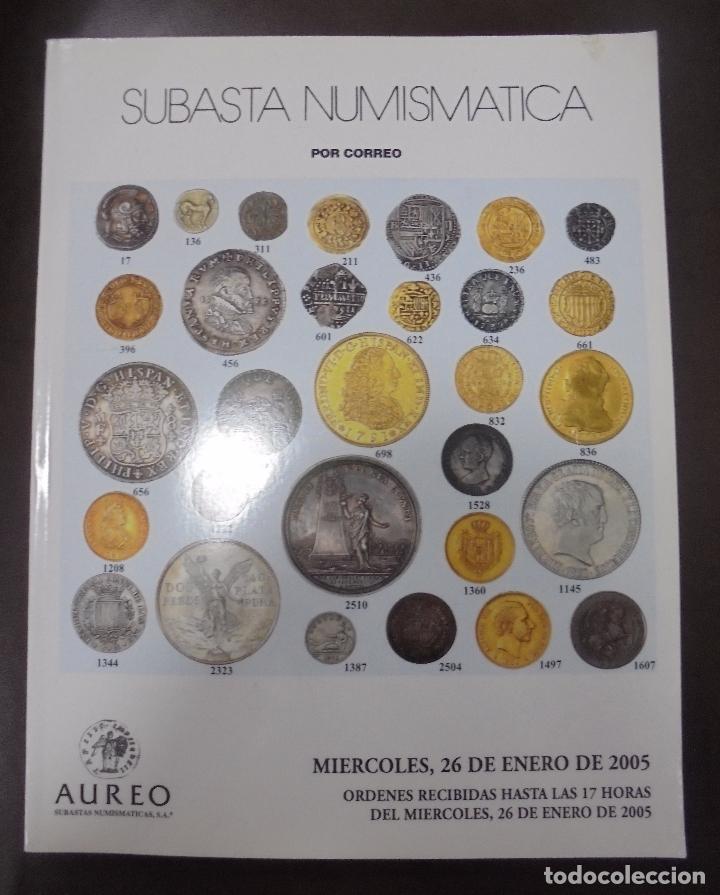 Libros de segunda mano: CATALOGO. SUBASTA AUREO. NUMISMATICA. ENERO 2005 - Foto 1