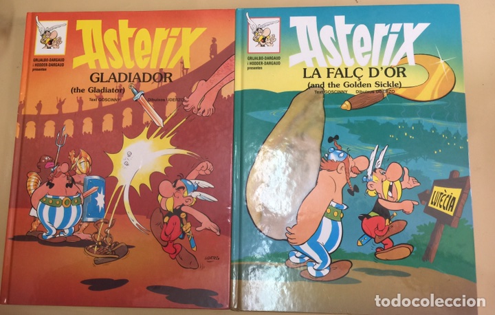 Libros de segunda mano: ASTERIX. EN CATALAN E INGLES. NUMEROS 3-4-5-11-12. A&Ntilde;O 1996. - Foto 3