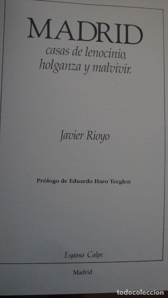 Libros de segunda mano: MADRID. CASAS DE LONOCINIO, HOLGANZA Y MAL VIVIR - Foto 8