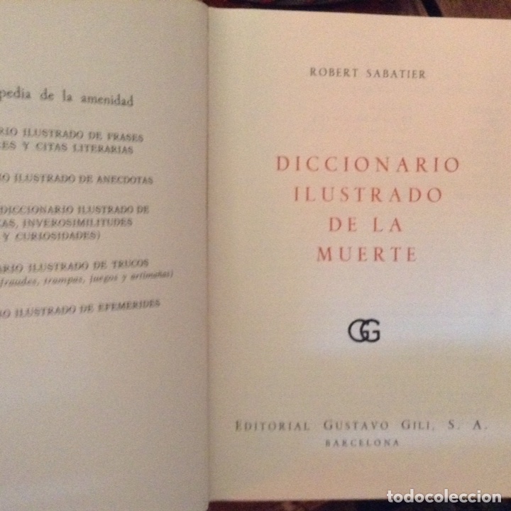 Libros de segunda mano: Diccionario ilustrado de la muerte. Savater - Foto 3