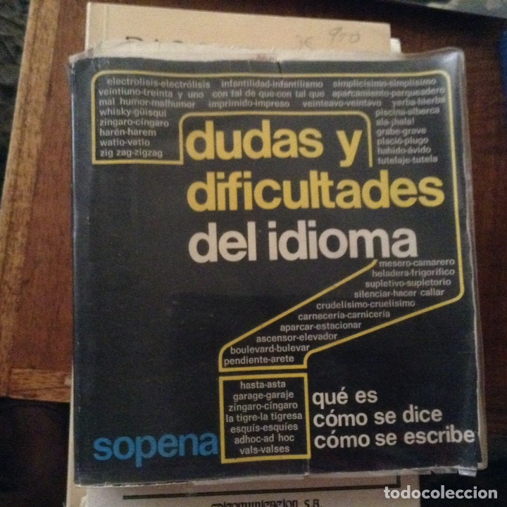 Libros de segunda mano: Dudas y dificultades del idioma - Foto 1