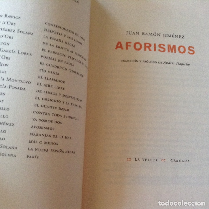 Libros de segunda mano: Aforismos. Juan Ram&oacute;n Jim&eacute;nez - Foto 2