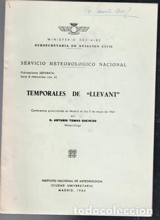 Libros de segunda mano: Temporales de Llevant, Antonio Tom&aacute;s Quevedo