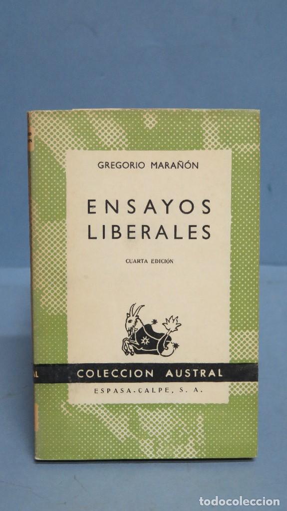 Libros de segunda mano: 1958.- ENSAYOS LIBERALES. MARA&Ntilde;ON. AUSTRAL - Foto 1