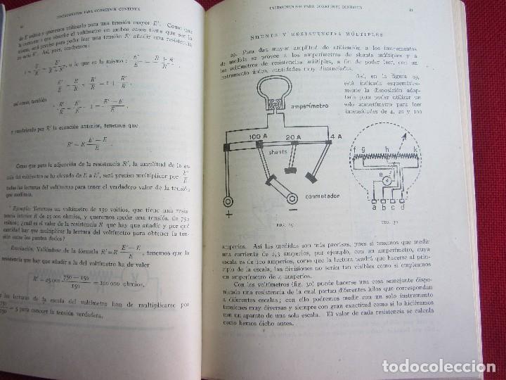 Libros de segunda mano: INSTRUMENTOS PARA CORRIENTE CONTINUA. ED. SERVICIO DE EXTENSI&Oacute;N DE ENSE&Ntilde;ANZAS T&Eacute;CNICAS. 1941 - Foto 3