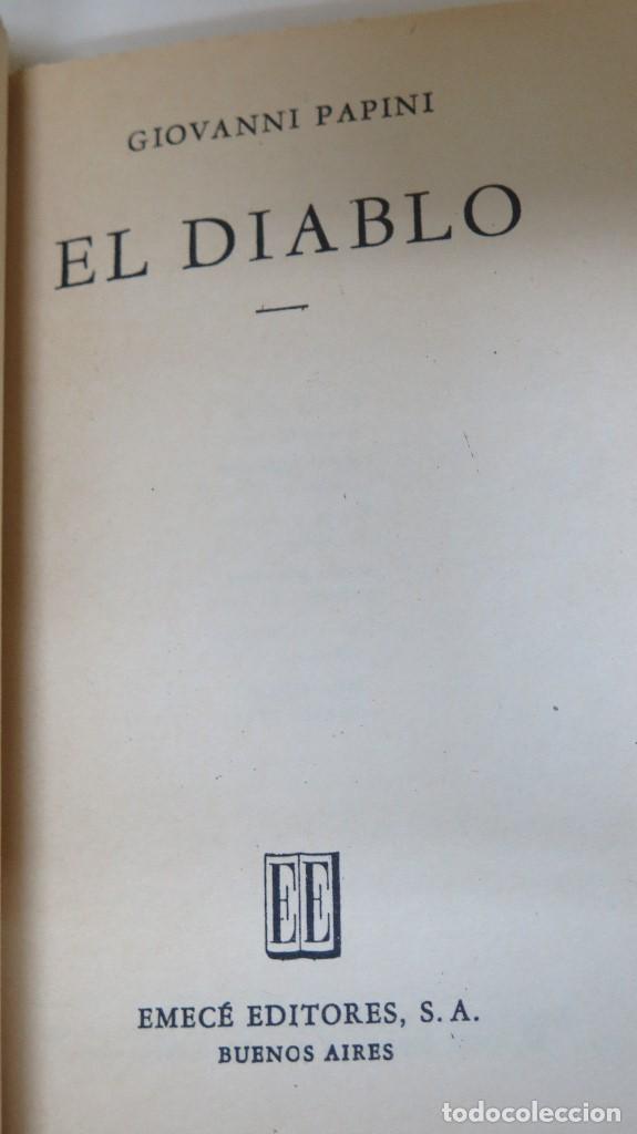Libros de segunda mano: EL DIABLO. PAPINI. ED. BUENOS AIRES - Foto 2