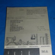 Libros de segunda mano: (M) JOAN BROSSA - CATALEG MACHINES SALA LLEONARD 6 MAYO 1964 , MERCADER , ESCRIBA, PRATS, HUGUET. Lote 98846643