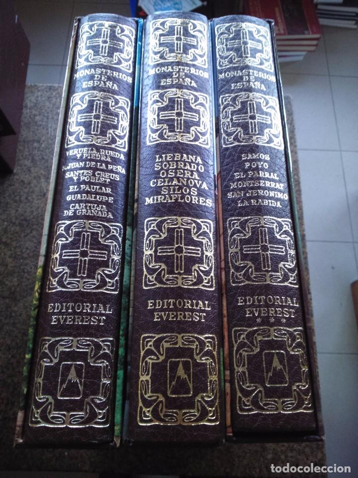 Libros de segunda mano: MONASTERIOS DE ESPA&Ntilde;A -- 3 TOMOS -- EDITORIAL EVEREST - 1984 -- - Foto 1