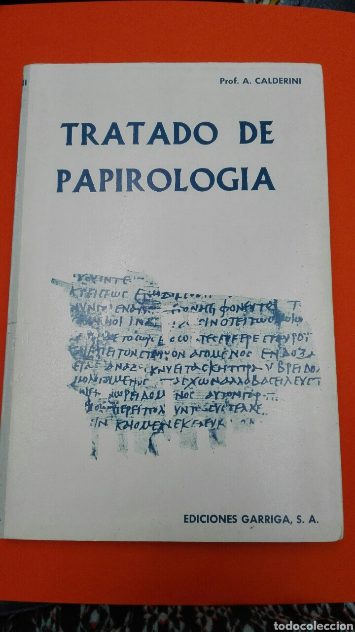 Libros de segunda mano: TRATADO DE PAPIROLOGIA. A. Calderini 1962 - Foto 1