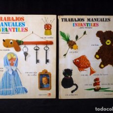 Libros de segunda mano: TRABAJOS MANUALES INFANTILES, 2 TOMOS. EDITORIAL FHER, 1969. COMPLETA