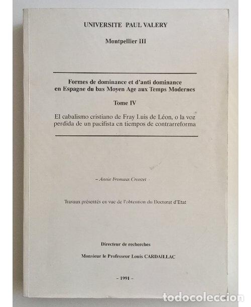 Gebrauchte B&uuml;cher: EL CABALISMO CRISTIANO DE FRAY LUIS DE LE&Oacute;N, O LA VOZ PERDIDA DE UN PACIFISTA EN TIEMPOS DE CONTRARR