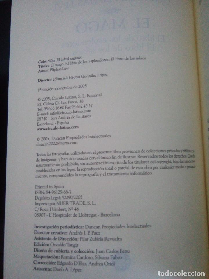 Libros de segunda mano: El Mago - Eliphas Levi . El Libro de los esplendores - El libro de los sabios - Foto 6