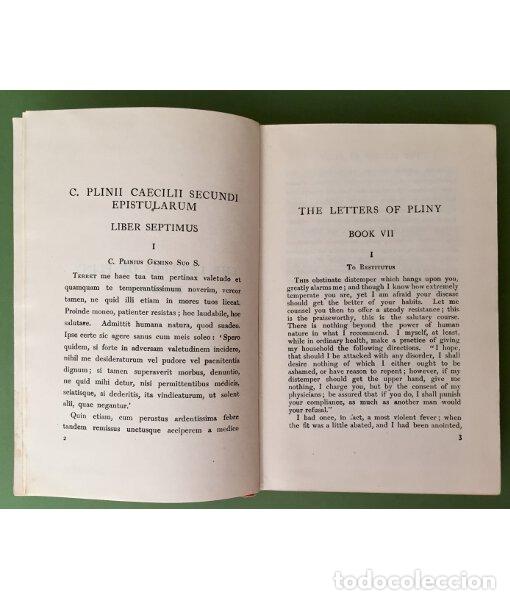 Libros de segunda mano: LETTERS. II. PLINY. William Heinemann. 1947. - Foto 3