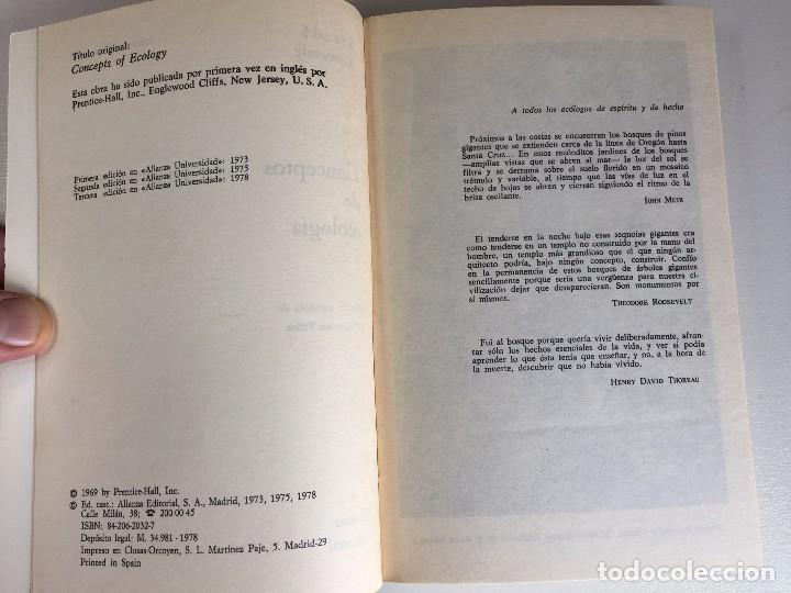 Libros de segunda mano: CONCEPTOS DE ECOLOGIA - Foto 3