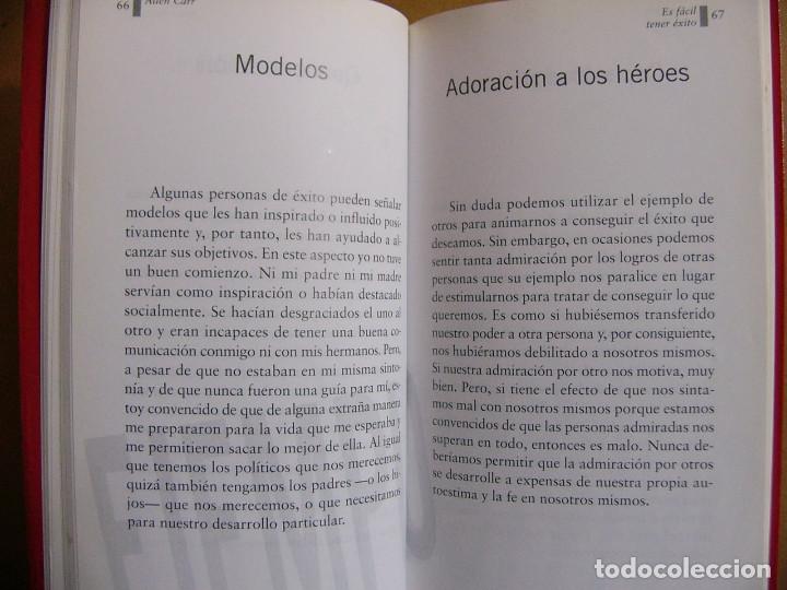 Libros de segunda mano: Libro Es facil tener exito - Allen Carr - Editorial Espasa Calpe - Foto 3