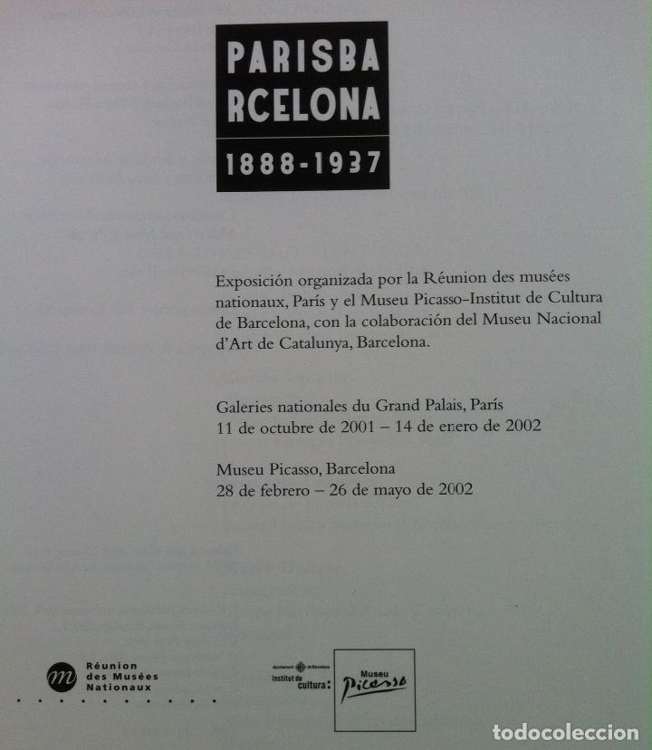 Libros de segunda mano: Paris-Barcelona (1888-1937). Museu Picasso. 2002 - Foto 3