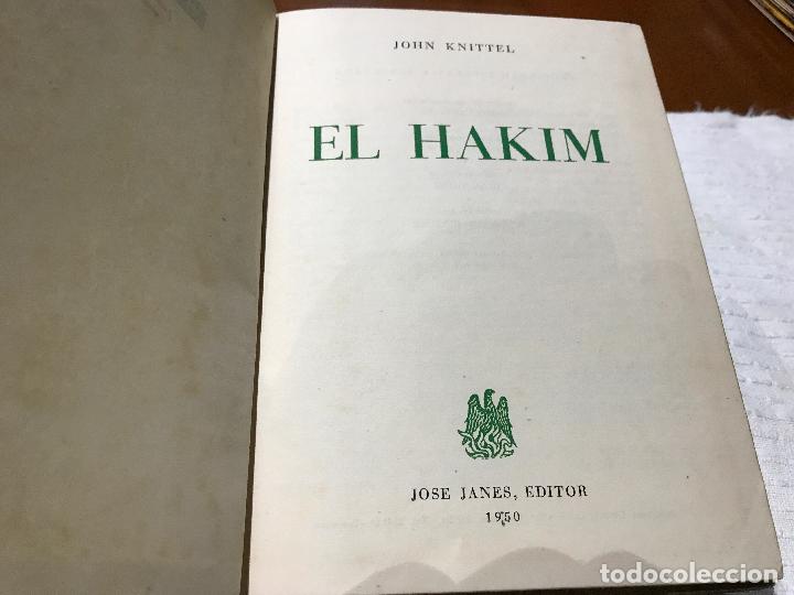 Libros de segunda mano: Elhakim, primera edicion 1950 , john knittel - Foto 2