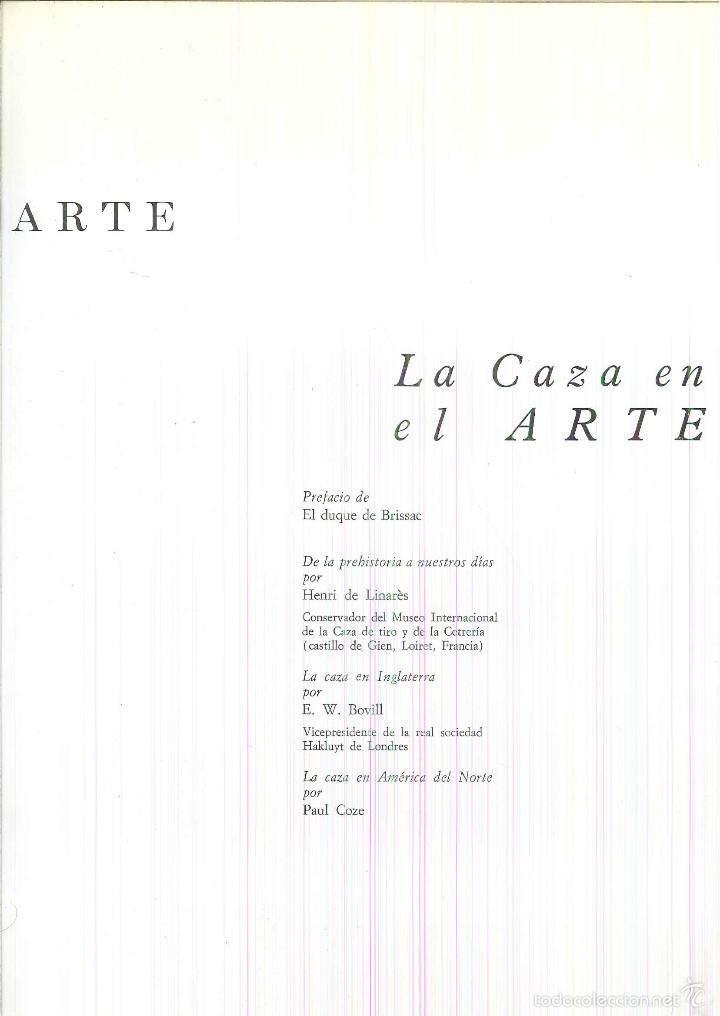 Libros de segunda mano: LA CAZA EN EL ARTE. - Foto 1