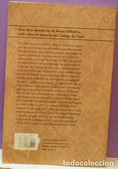 Libros de segunda mano: C&oacute;digo Da Vinci / La leyenda del Santo Grial - Jos&eacute; A. Sol&iacute;s PRECINTADO - Foto 2
