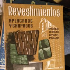 Libros de segunda mano: CONSTRUCCION , DECORACION , ARQUITECTURA , CURSO CEAC - REVESTIMIENTOS APLACADOS Y CHAPADOS