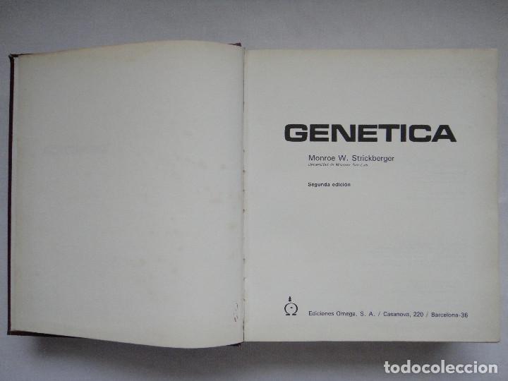 Libros de segunda mano: GEN&Eacute;TICA, MONROE W. STRICKBERGER - Foto 2