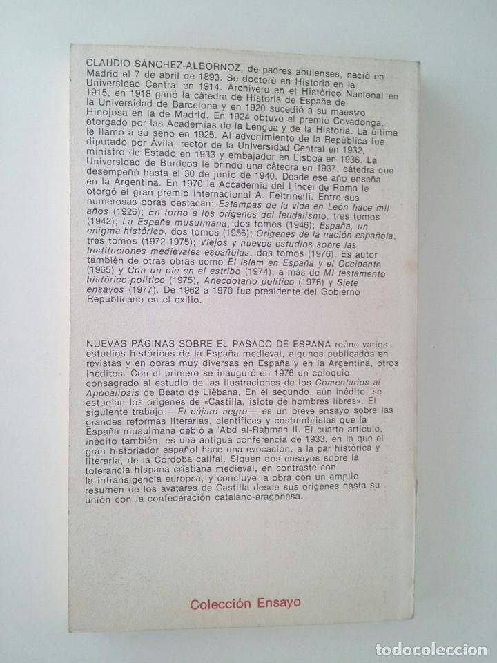 Libros de segunda mano: NUEVAS P&Aacute;GINAS SOBRE EL PASADO DE ESPA&Ntilde;A - CLAUDIO S&Aacute;NCHEZ ALBORNOZ - Foto 3