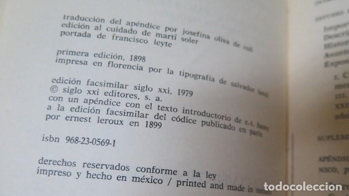Libros de segunda mano: CODICE BORBONICO. FRANCISCO DEL PASO. FACSIMIL. 1500 EJEMPLARES - Foto 5