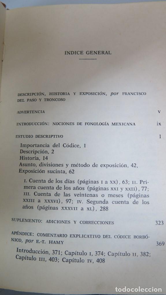Libros de segunda mano: CODICE BORBONICO. FRANCISCO DEL PASO. FACSIMIL. 1500 EJEMPLARES - Foto 6