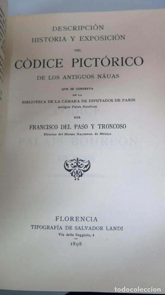 Libros de segunda mano: CODICE BORBONICO. FRANCISCO DEL PASO. FACSIMIL. 1500 EJEMPLARES - Foto 7